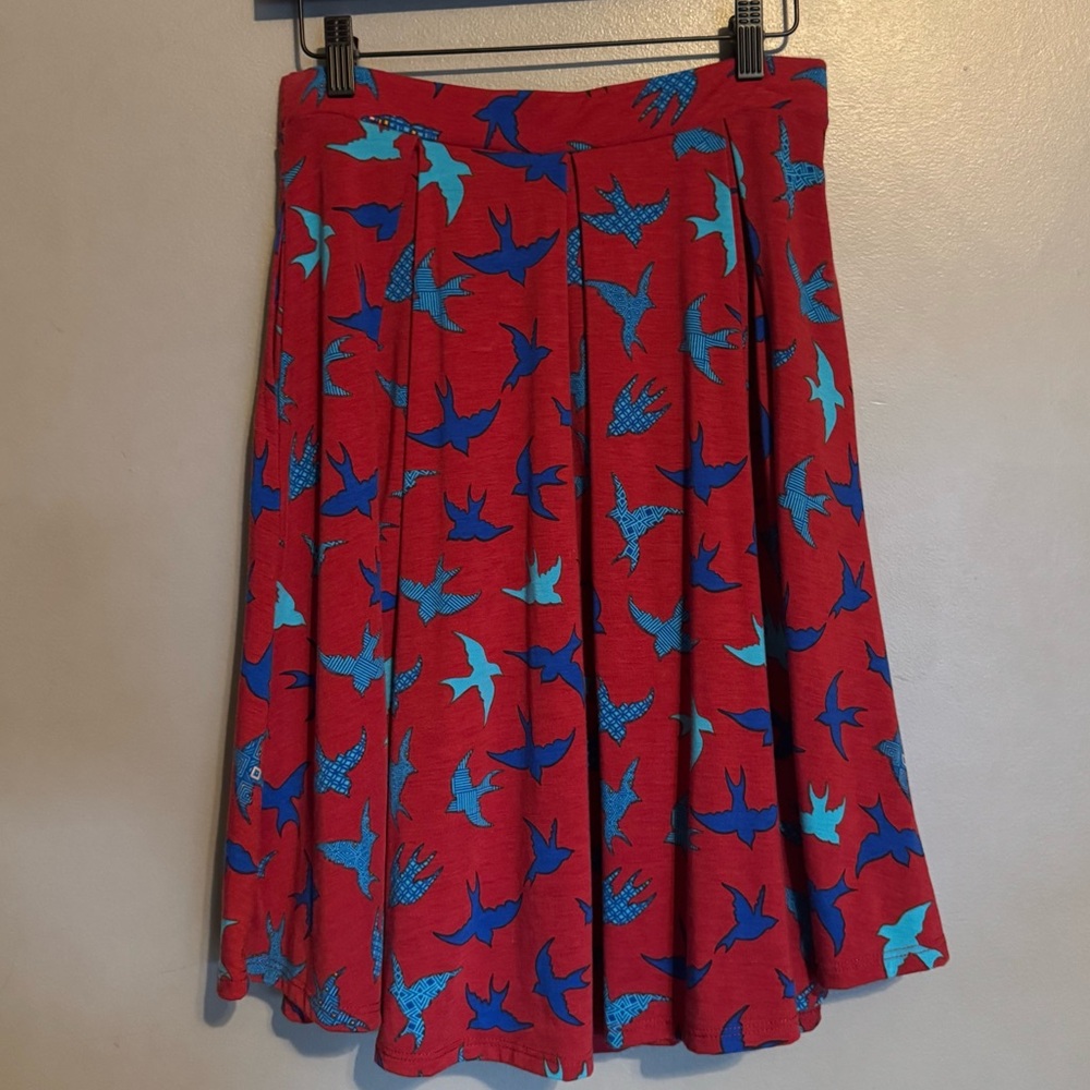 Pleated Bird Skirt With Pockets LuLaRoe Madison - Picture 8 of 9